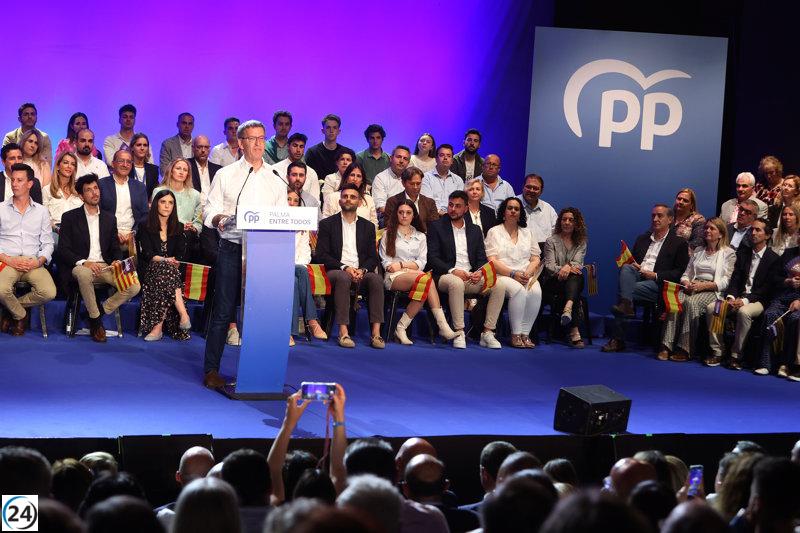 Feijóo asegura que el PP llevará a Prohens a la presidencia sin necesidad de pactos con minorías.