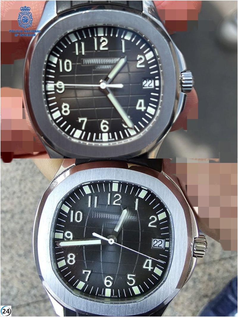 Dos hombres detenidos por robo de relojes valorados en 70.000 euros en Ibiza.