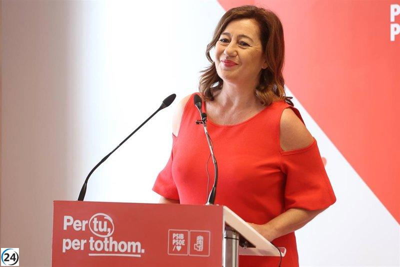 Armengol liderará la lista del PSOE para defender Baleares.