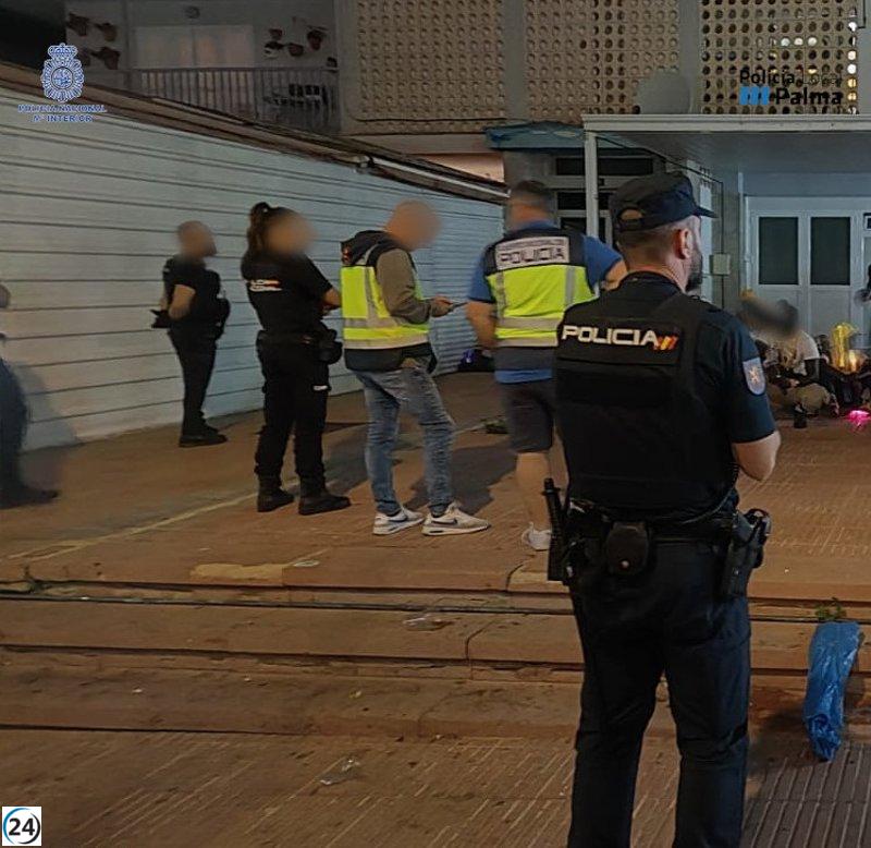 Policía Nacional y Local coordinan operativos en Playa de Palma.