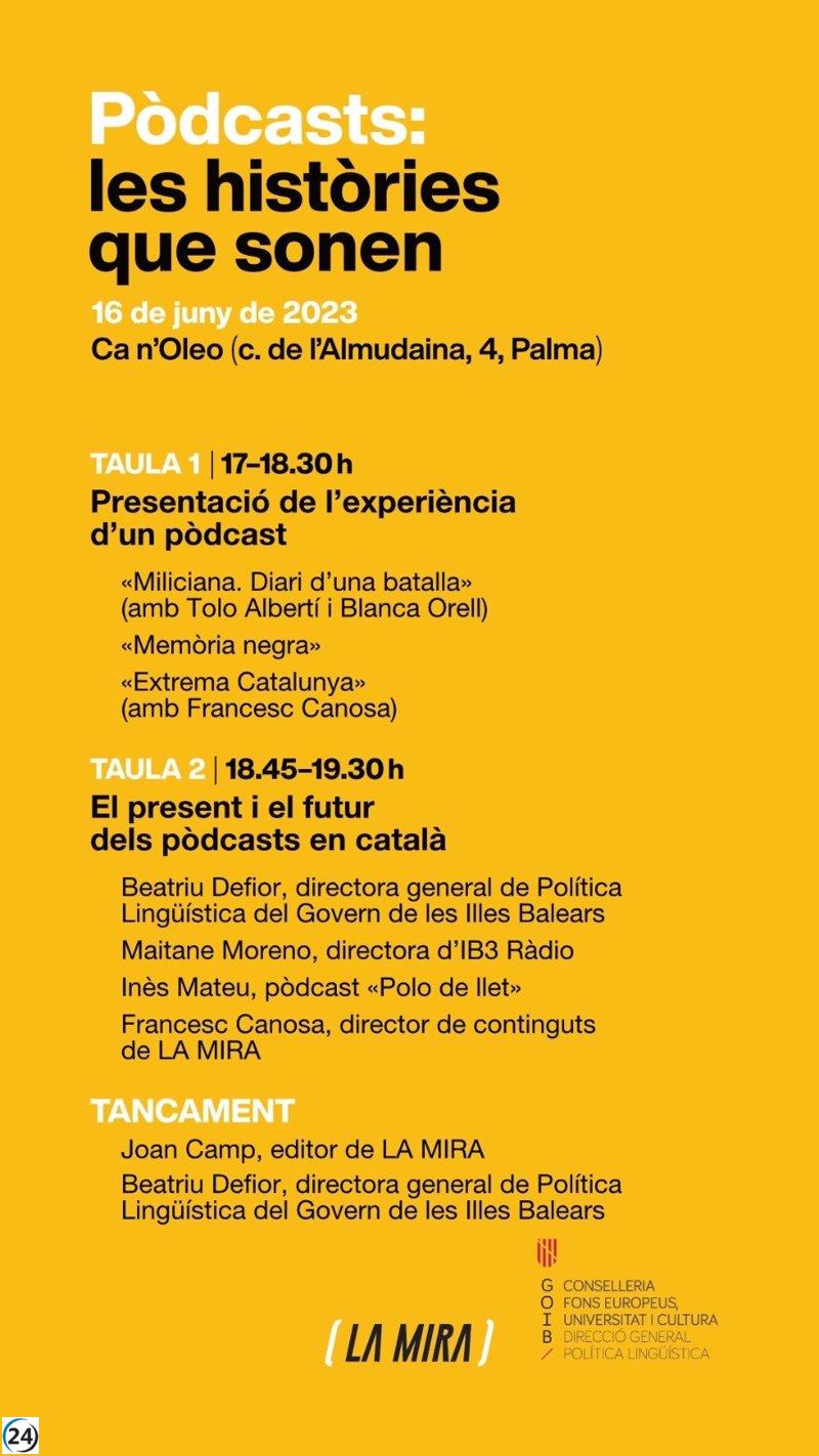 La Dirección General de Política Lingüística celebra un evento sobre podcast en catalán.