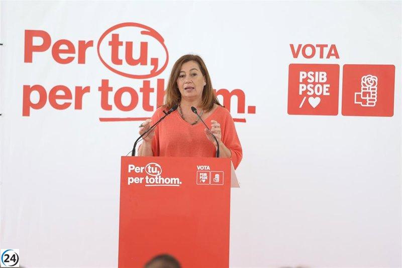 Armengol asegura que solo el PSIB puede detener un retorno a la crispación y al pasado