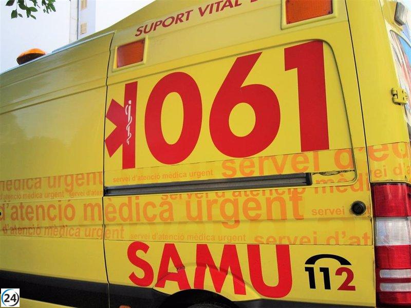 Motorista de 35 años rescatado tras caer por terraplén de cinco metros en Esporles (Mallorca)