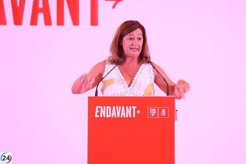 Armengol ofrece su renuncia como diputada en el Parlament
