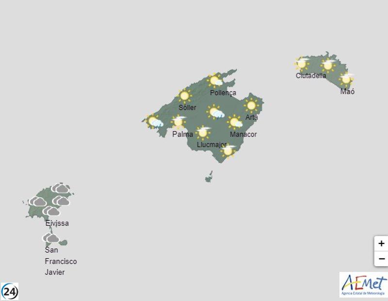 El clima hoy en Baleares, sábado 2 de septiembre