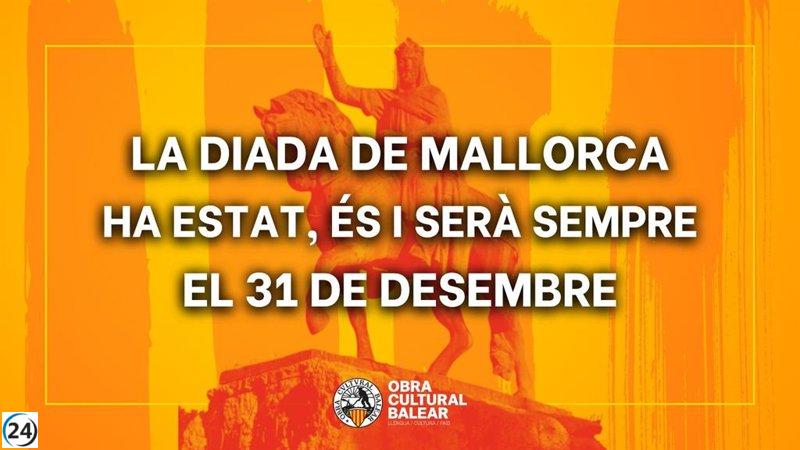 La OCB denuncia que el cambio de fecha de la Diada de Mallorca viola la ley de comunidades baleares.